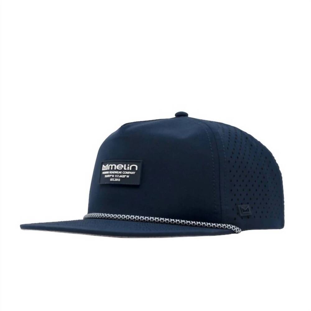 NEW MELIN men's coronado brick hydro snapback hat in navy